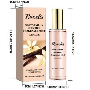 Roxelis Nude Vanilla Glitter Eau De Parfum: Long-Lasting Fragrance