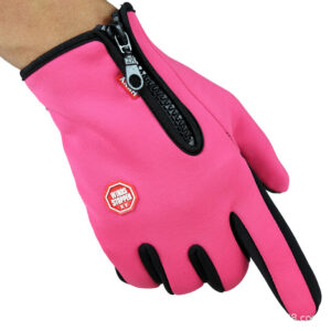 Full Finger Touch Screen Zipper Ski Gloves